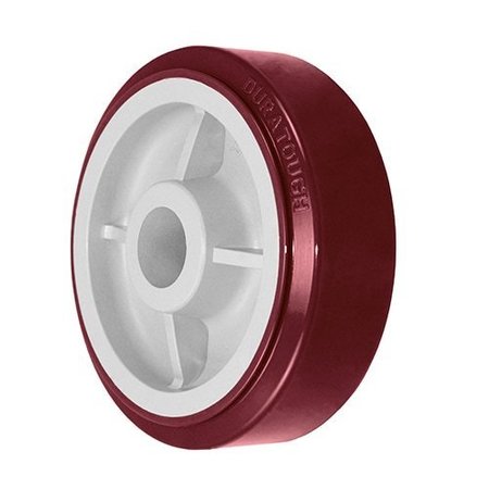 DURASTAR Wheel; 6X2 Duratough Polyurethane|Polyolefin (Maroon|Gray); 1-3/16" Pl 620PTU84J